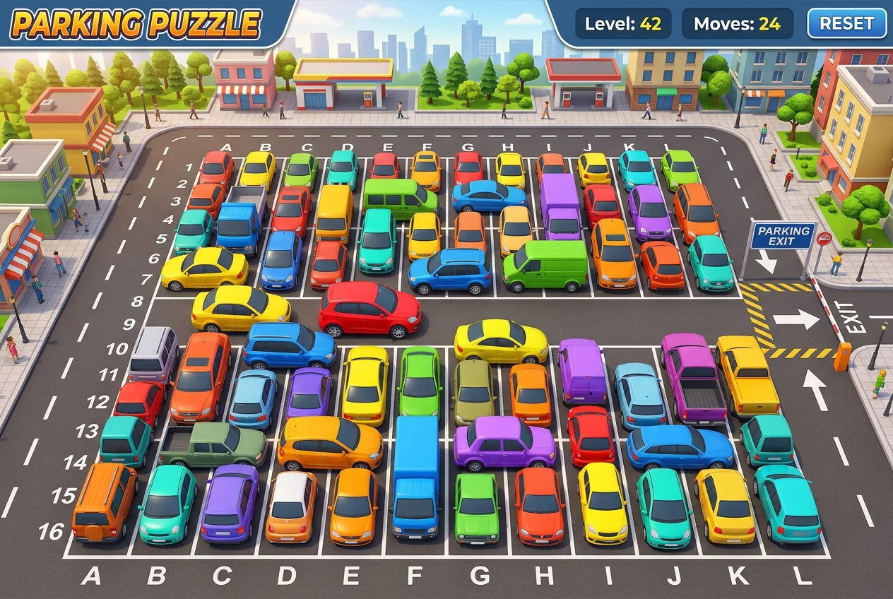 Car Park Puzzle Logic